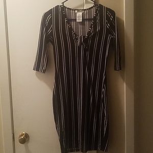 Sexy striped mini dress